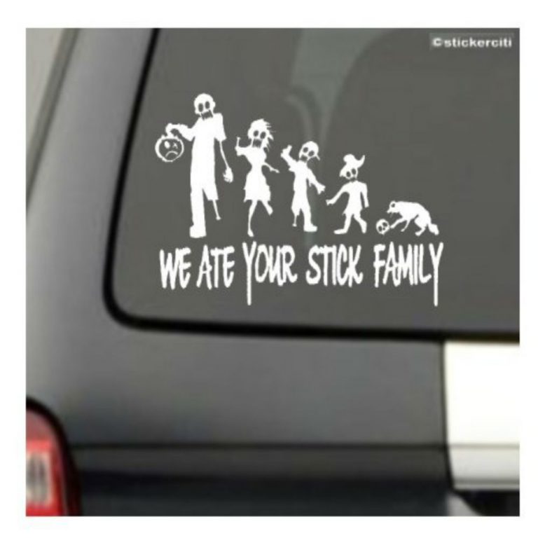 Zombie Family Decal Lets You Drive with Style - Viral Gads