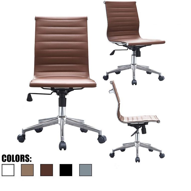 Modern Armless Office Chair With Luxurious Design Viral Gads   Modern Armless Office Chair With Luxurious Design 768x768 