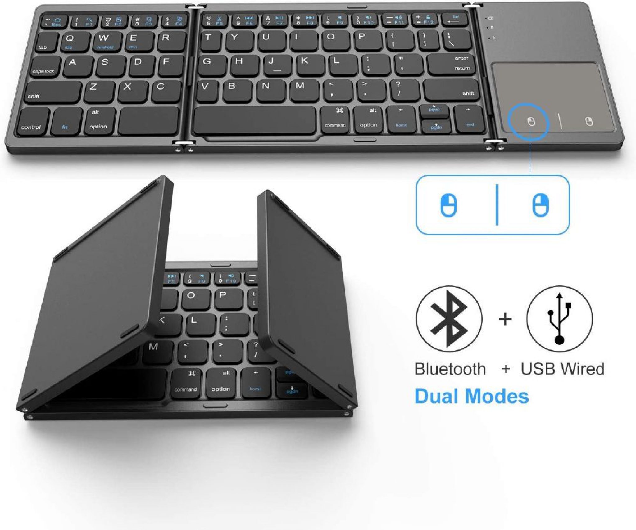 Foldable Bluetooth Keyboard That Boasts Stylish Look - Viral Gads